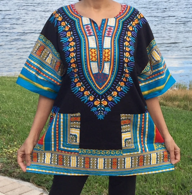 2024 Plus Size Hippie Clothes African Women Dashiki Shirt Dress