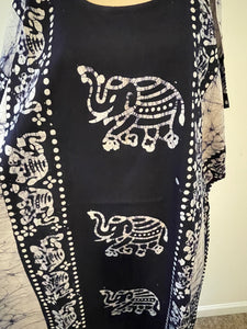 100% Cotton Plus size 1X 2X 3X Cotton Print Caftan !