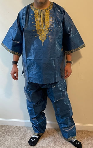 African Dashiki with pants ! Ethnic Dashiki pant set From Ghana ! Men's Dashiki set!