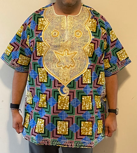 African Dashiki ! Ethnic Dashiki From Ghana ! Men's Dashiki !