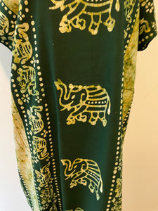 100% Cotton Plus size 1X 2X 3X Cotton Print Caftan !